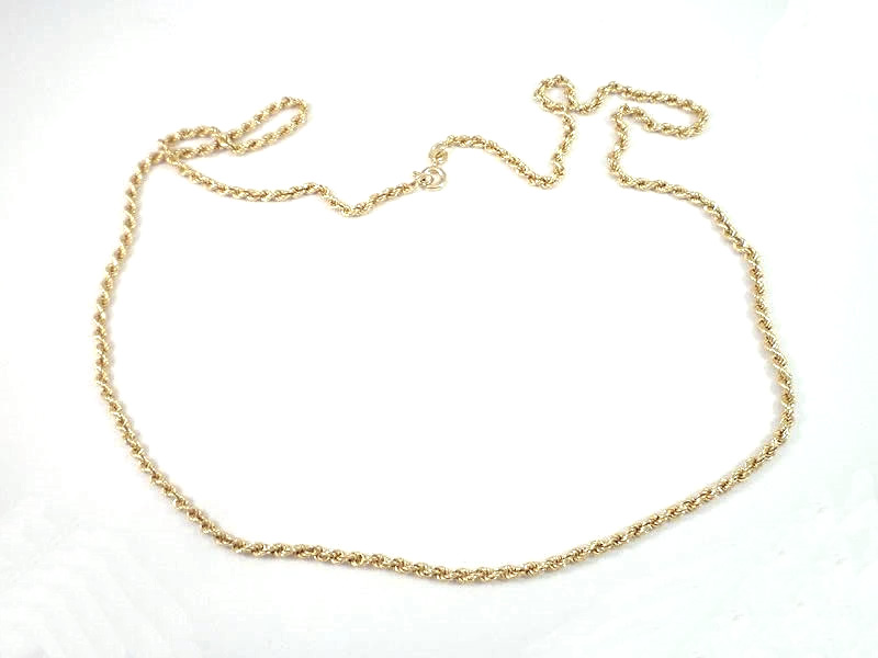 9CT GOLD, ROPE CHAIN (2)